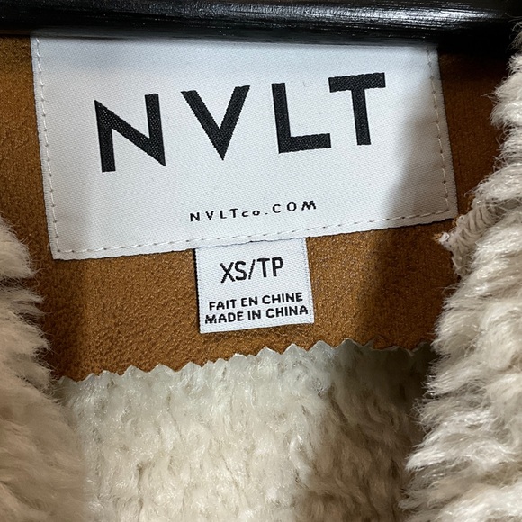 NVLT Vegan Shearling Winter Coat - Picture 3 of 5
